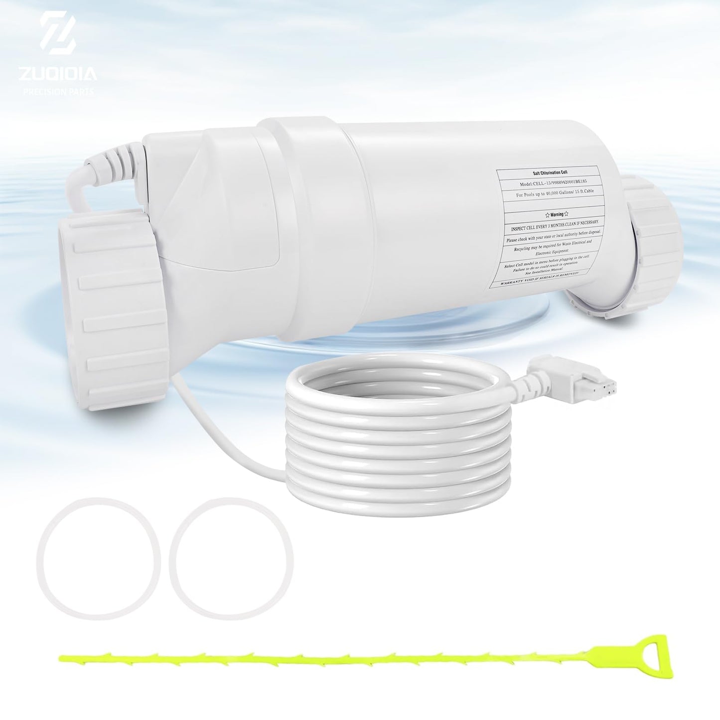 T-15 Salt Cell Replacement Compatible with Hayward Pool Turbo Chlorinator System Fit for AquaRite, AquaTrol & More, Up to 40K Gallons