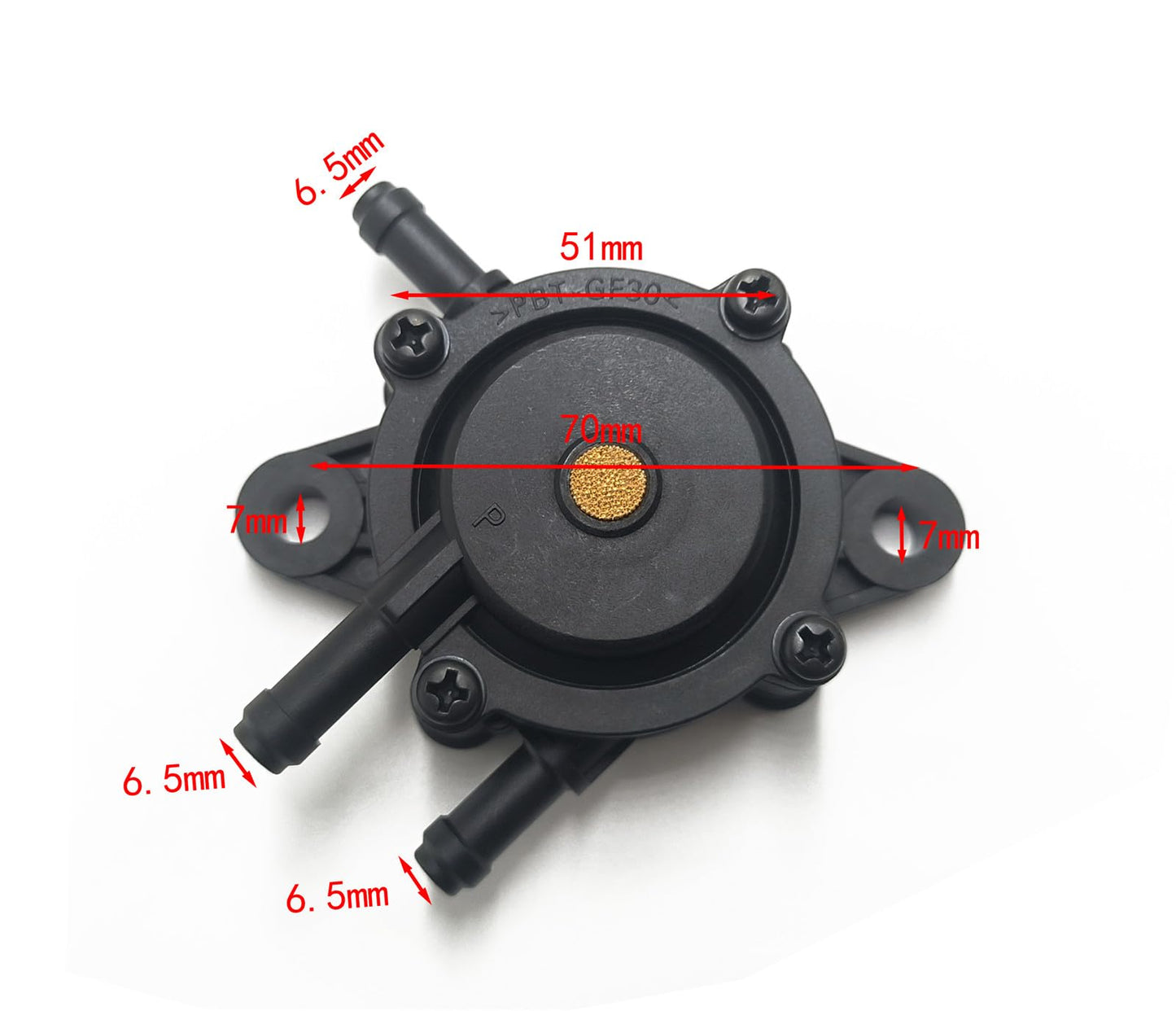 VRWEARE Fuel Pump with Filter and Oil Hose Compatible with Kohler 17HP-25HP Briggs and Stratton John Deere Kawasaki Yamaha Golf Cart Lawn Mower Cub Cadet mikuni Fuel Pump 808492 808656