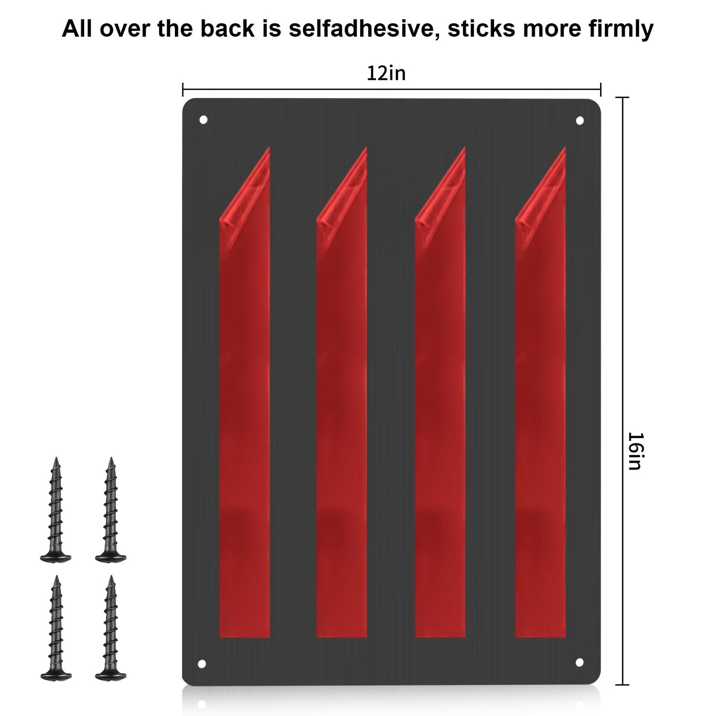 Stainless Steel Stove Backsplash Wall Guard - Heat Resistant Splatter Shield for Kitchen Wall, Oil-Proof for Gas/Electric Stoves, Easy Install with Pre-Drilled Holes (Brushed Black, 12"x16")