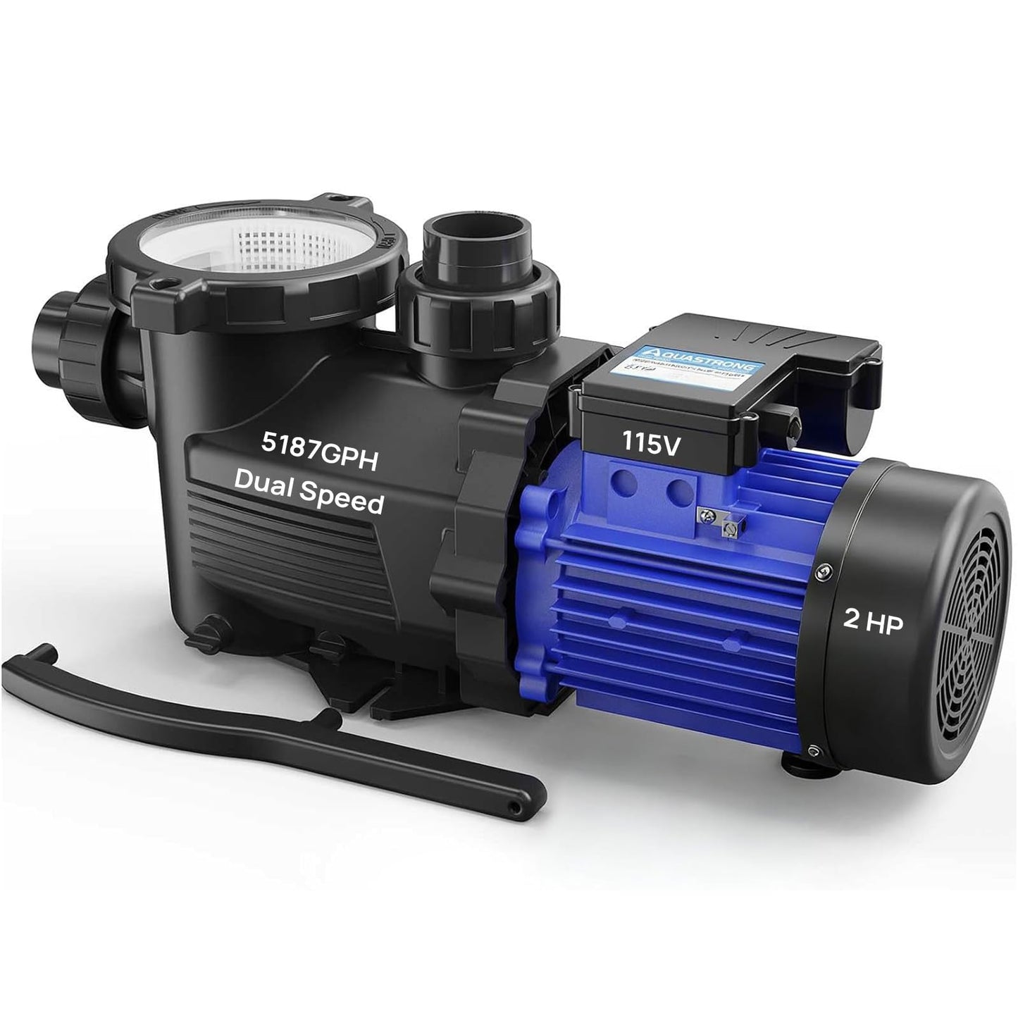 Aquastrong In/Above Ground Pool Pump High Flow Self Primming Swimming Pool Pump,Deep Blue