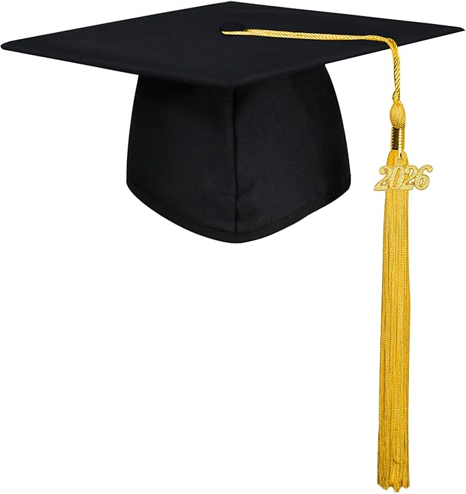 GraduationMall Matte Graduation Cap with 2026 Tassel for High School & Bachelor