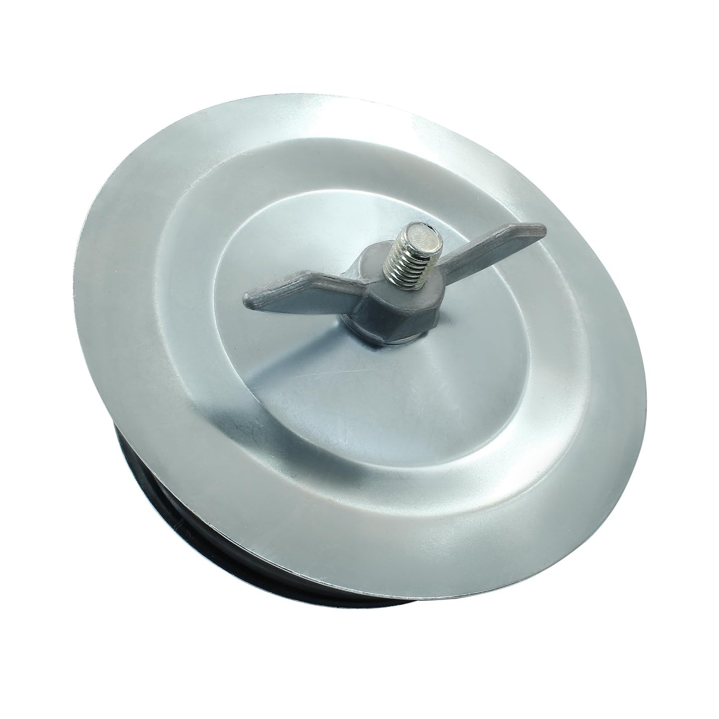HARSKIYER 6 Inch Sewer Cleanout Cap, Durable Mechanical Test Plug Metal Sewer Drain Cover, Sewage Pipe Cap with Wing Nut for Pipes, Sinks, Pools
