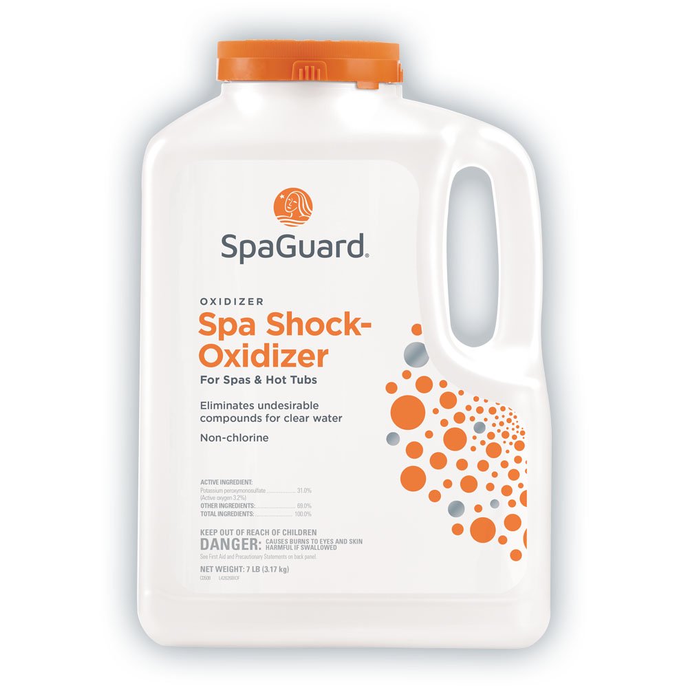 SpaGuard Spa Shock Oxidizer for Spas & Hot Tubs, 7 lb, Single, Non-Chlorine Oxidizer, Easy to Use, Quick-Dissolving Shock Treatment