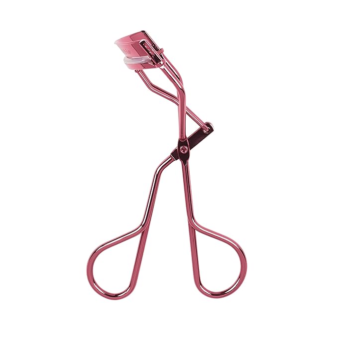 Tweezerman Tea Rose Eyelash Curler - Makeup Eyelash Tool for All Eye Shapes
