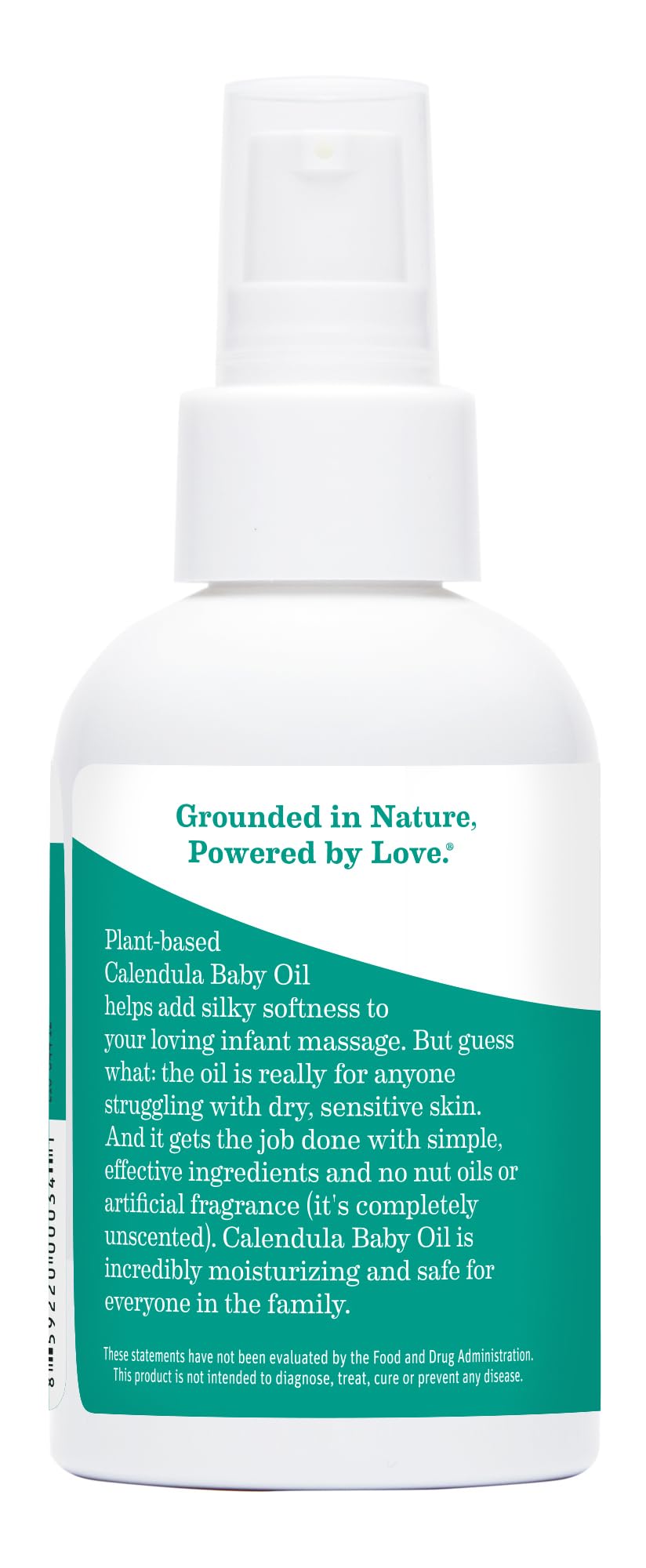 Earth Mama Calendula Baby Oil | Massage Oil for Newborn Skin Care, Dry Skin & Scalp Moisturizer, Fragrance Free, 4-Fluid Ounce (2-Pack)