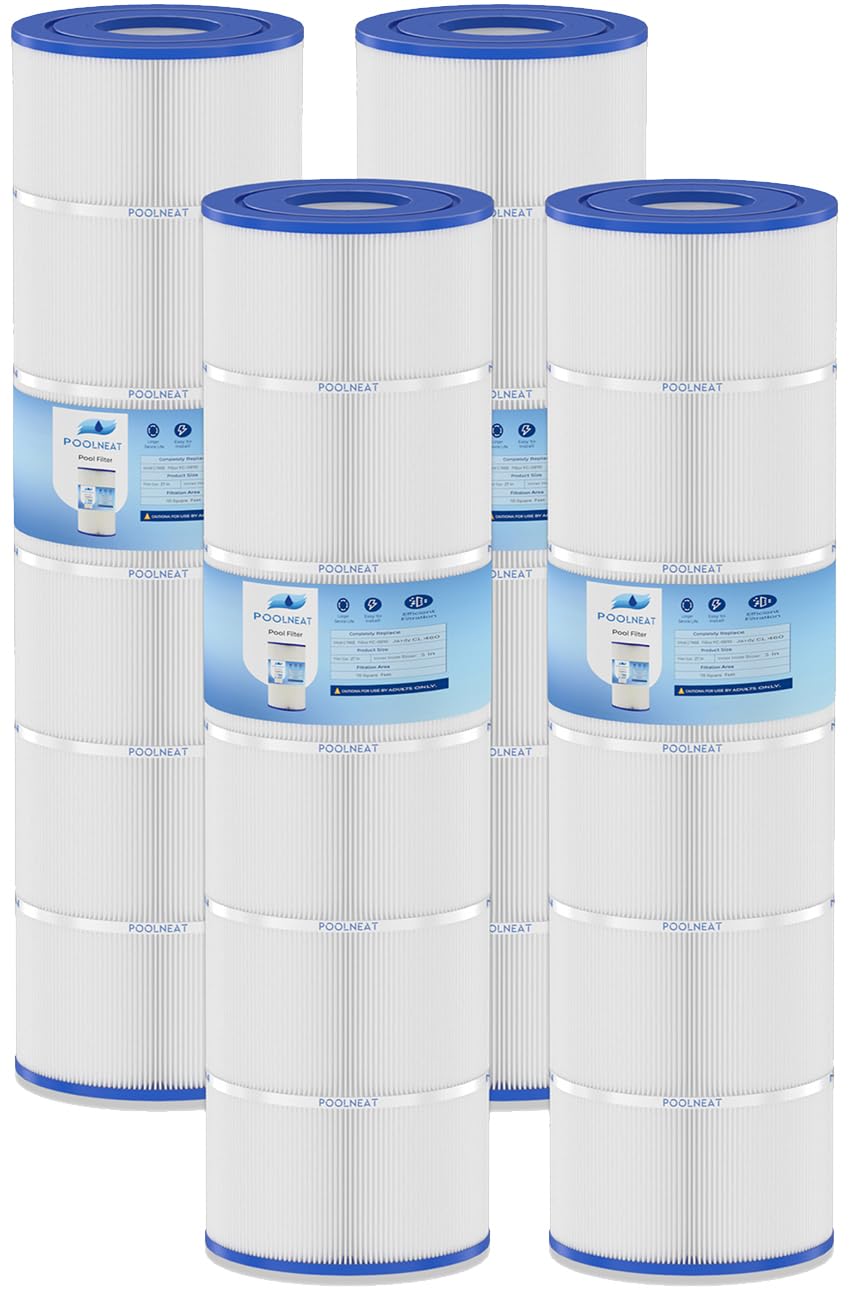 PA106-PAK4 Pool Filter Replacement for Hayward C4030,C4020,C4025,Unicel C-7488,PA106,FC-1226,CX880XRE,C4020,Ultral-A1,FC-6430,106Sq. ft,4Packs