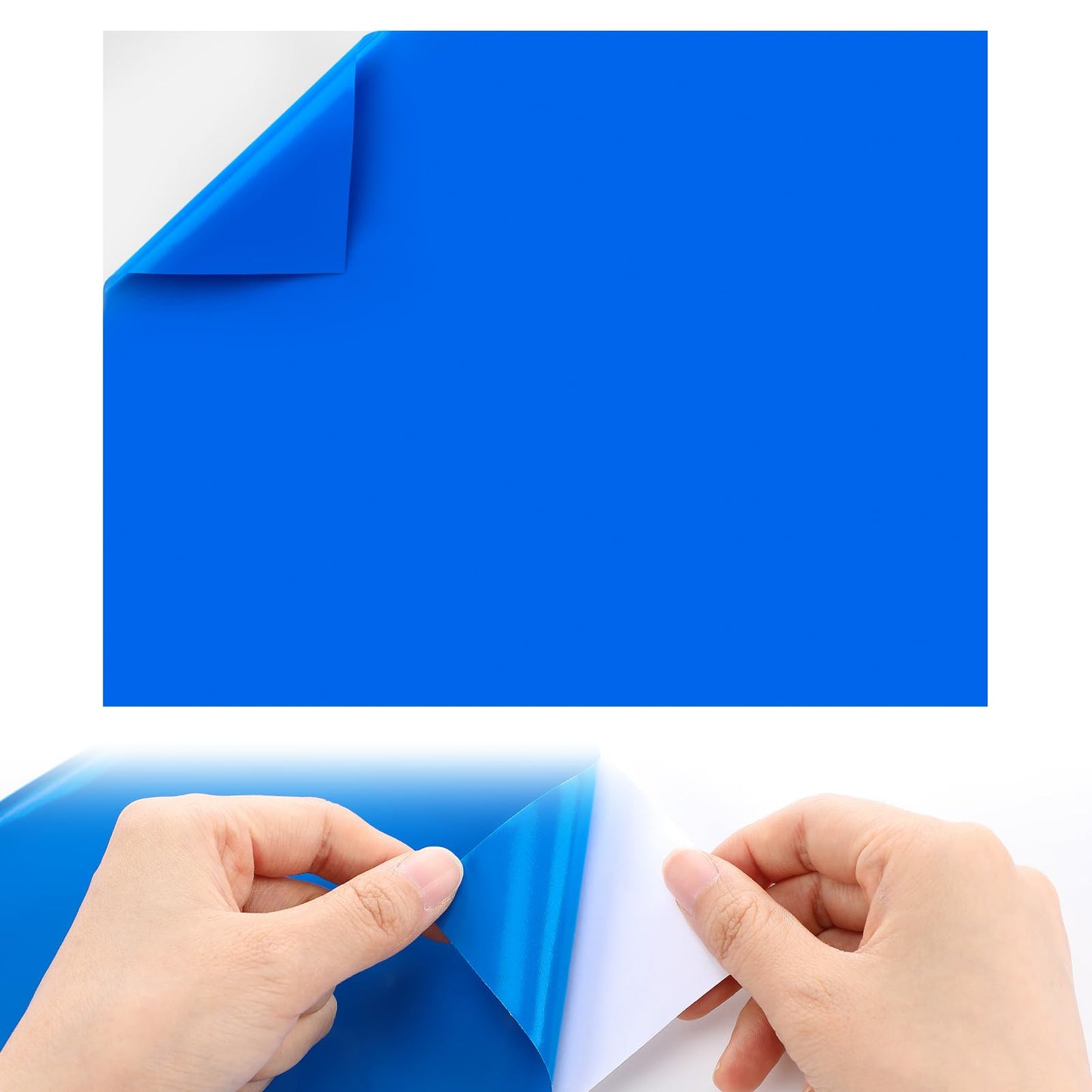 Aulock 2.8ft x 2ft Large Clear Pool Liner Repair Patch - Self-Adhesive Vinyl Patch Kit for In-Ground or Above Ground Pools Inflatable Swimming Pools, Blue