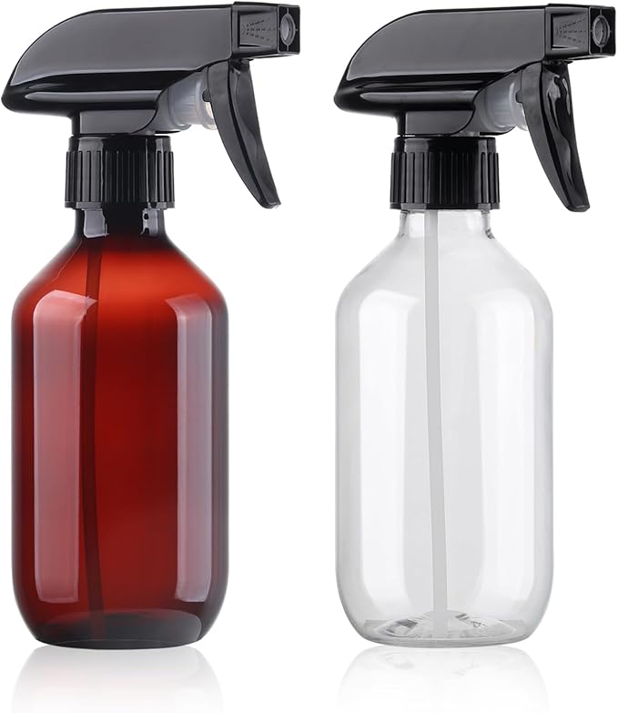 Teyssor Spray Bottles Water Spray Bottle - BPA Free - 10 oz/300 ml Plastic Refillable Containers Fine Mist Small Spray Bottle with Adjustable Nozzle for Hair, Cooking, Cleaning