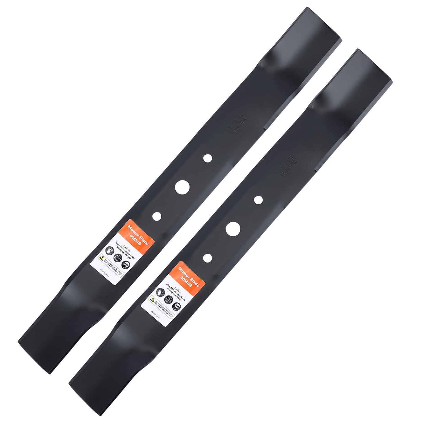 Grasscool L111 Mulching Blades for John Dee-re 42 Inch Deck Riding Mower with Round Mounting Hole L110 L100 L118 L108 Lawn Tractor Replace GX20249 GX20433 GY20567 (2 Pack)