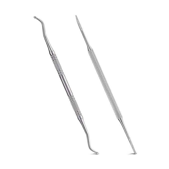 2PCS Ingrown Toenail File and Lifter with Storage Case,YINYIN100% Stainless Steel ingrown toenail Tool,Double Sided Professional Grade Nail Cleaner Tool