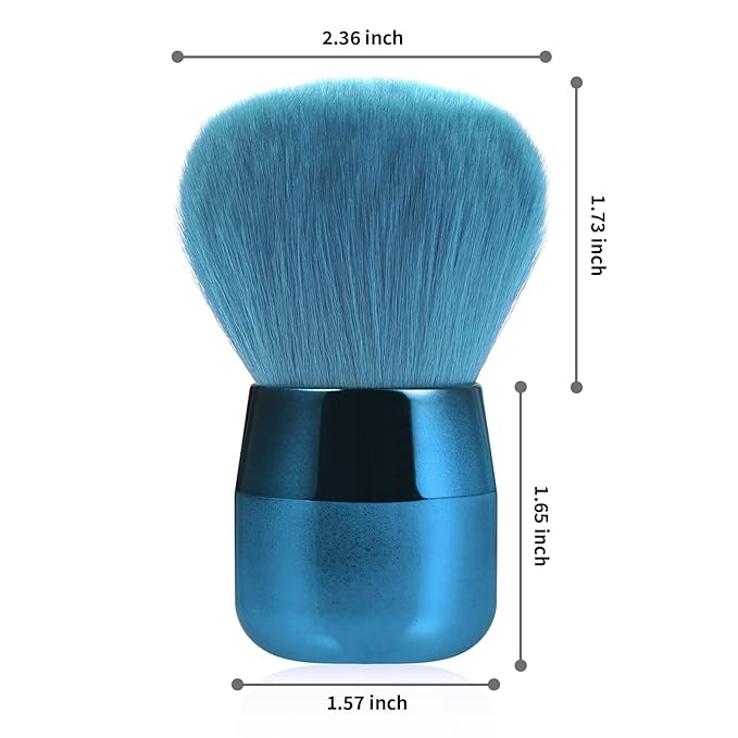 Vaincre Nail Art Dust Powder Remover Brush, Soft Nail Art Dust Cleaner Brush for Acrylic Application and Makeup(Blue)