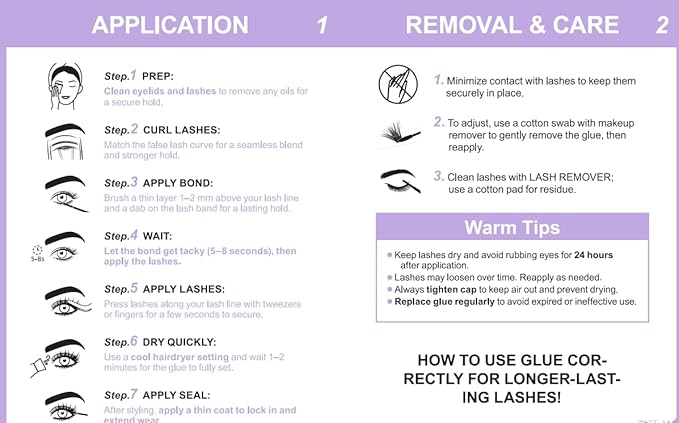 B&Qaugen Lash Bond and Seal Waterproof 10ML Eyelash Bond and Seal Lash Glue for Lash Clusters 72 Hours Black Lash Glue and Bond Super Strong Lash Extension Bond and Seal Long Lasting (NewST-HEI New)