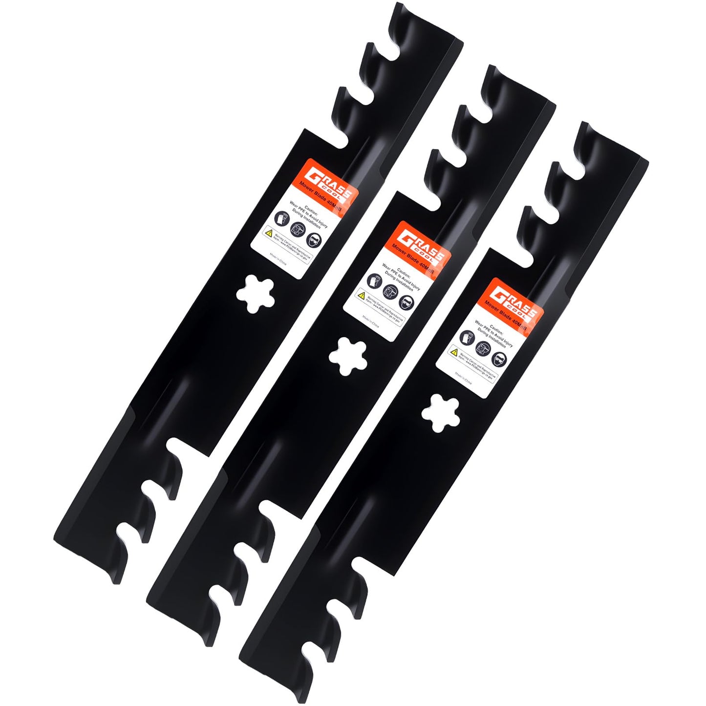 Grasscool 173921 532173921 Mower Blades for Husqvarna Z248F YTH2348 YTH24V48 YTH2148 YTH24K48 Z248 YTH2448 Craftsman Poulan 48'' Lawn Tractor