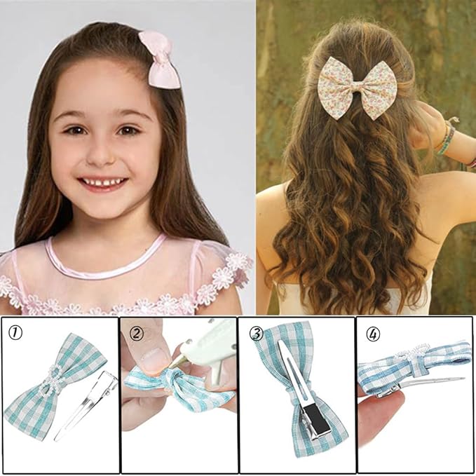 100 Pieces Single Prong Hair Clips, BetterJonny Gold Section Hair Clips 1.75 Inches Curl Clips Metal Alligator Clips Hair Pins for Hair Salon Hair Extensions