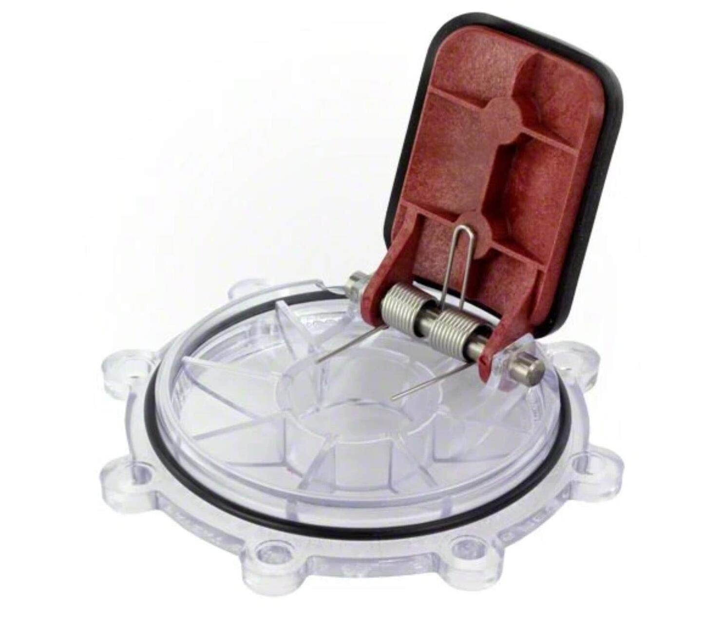 ATIE Pool 7056 Check Valve Cover with Flapper Assembly For Zodiac Jandy Check Valve 7235, 7236, 7305, 7511, 7512. (Include: 7451 Flapper, 7302 Spring, 7304 Pin, 7236 Cover, and 1132 O-Ring) (2-Pack)