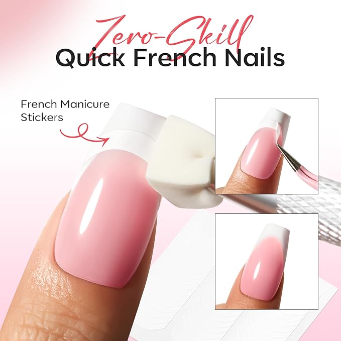 modelones Pat Paint Gel Nail Polish, 6 Colors Soak Off UV Patting Gel Polish Pigmented Colors for Ombre & Gradient & Blush Blooming & French Tip Nail Art, Rose Garden
