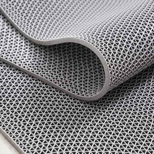 jxgzyy 35.43'' x 78.74'' Drainage Non Slip Mat Commercial Floor Mat PVC Bathroom Pool Floor Mat Mesh Big Hollow Door Mat Roll for Swimming Pool Shower Room Bathroom Indoor Outdoor Wet Area