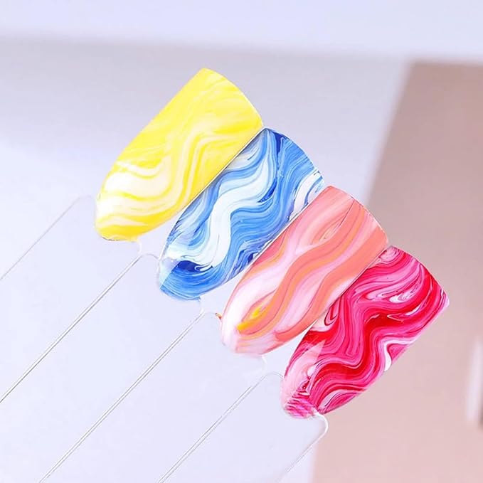 6pcs Ombre Nail Brush Nail Paint Pen for Lace Line Gradient Color Ombre Brush for Gel Nails Wood Nail Art Brushes Nail Design Brushes Acrylic Nail Polish Tools Nail Accessories