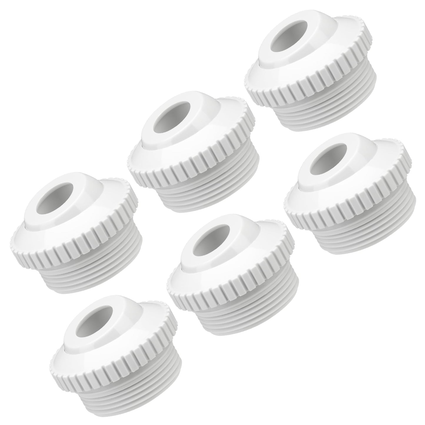 Funmit Pool Jet Nozzles 3/4" SP1419D Flow Inlet Fitting Opening Water Directional Pool Return Fittings, 6 Pack