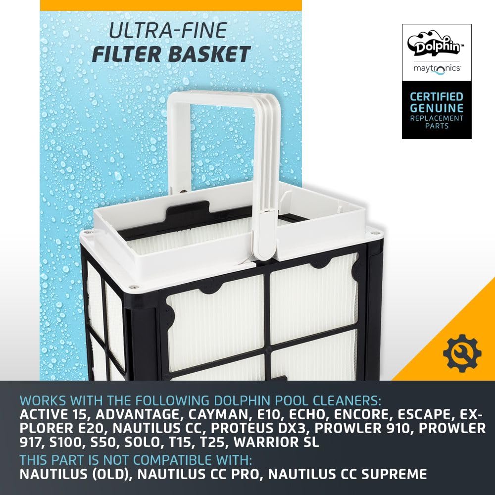Dolphin Genuine Replacement Part — Ultra-Fine Filter Basket — 9991460-R1