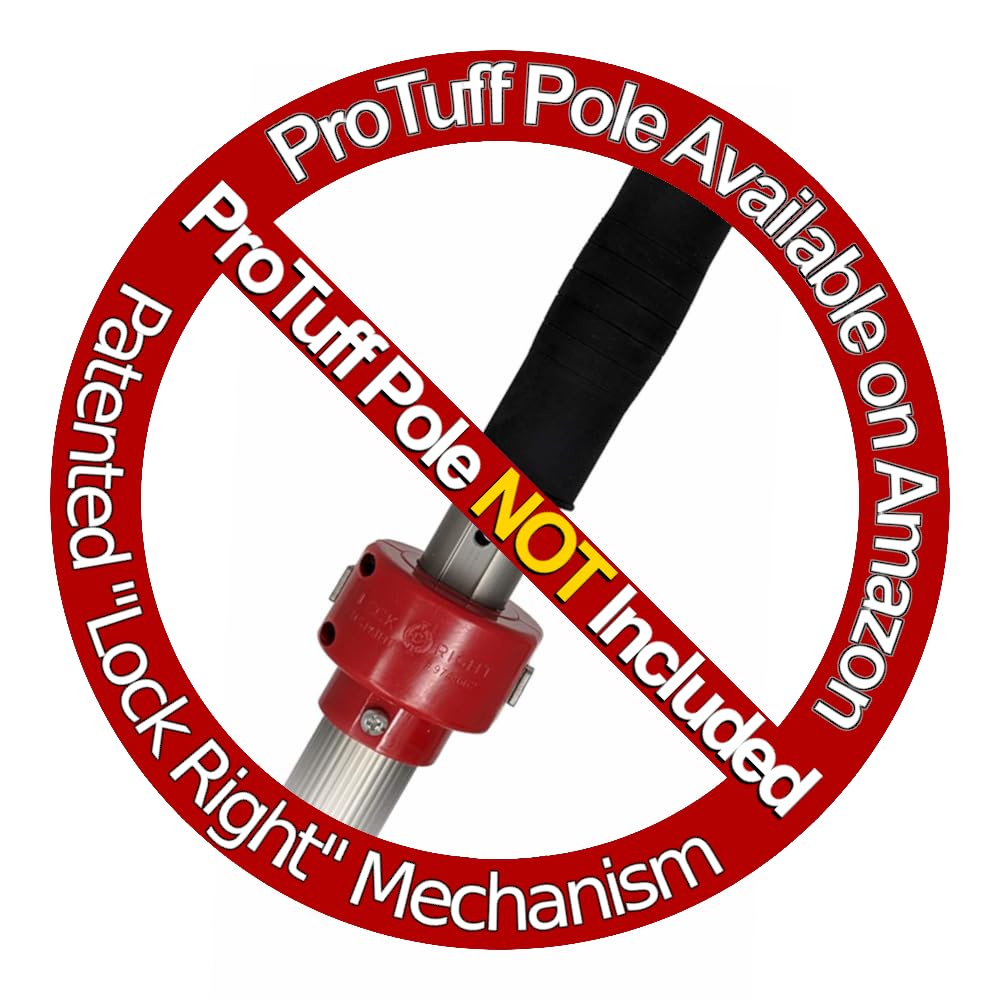 ProTuff 19" Fine Pool Net for PROS – “490 Promise” Unlimited Unconditional Replacement – Cleans 3X Faster Than Vacuum – Wide Pool Skimmer Net with Deep Bag for Easy Maintenance of Leaves, Bugs, Debris
