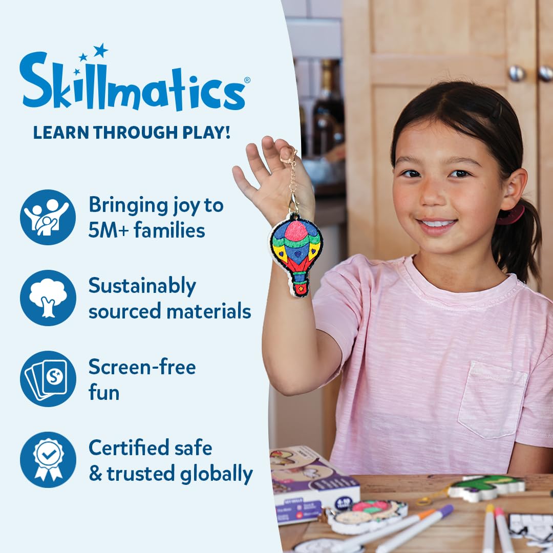 Skillmatics Foil Fun - Good Vibes, 20+ DIY Foil Art Magnets, Mess-Free Craft Kit, 60+ Foam Stickers, Creative Activity for Kids, Tweens, Teens (Ages 7-13), Adults, Gifts, Travel, Party Favor