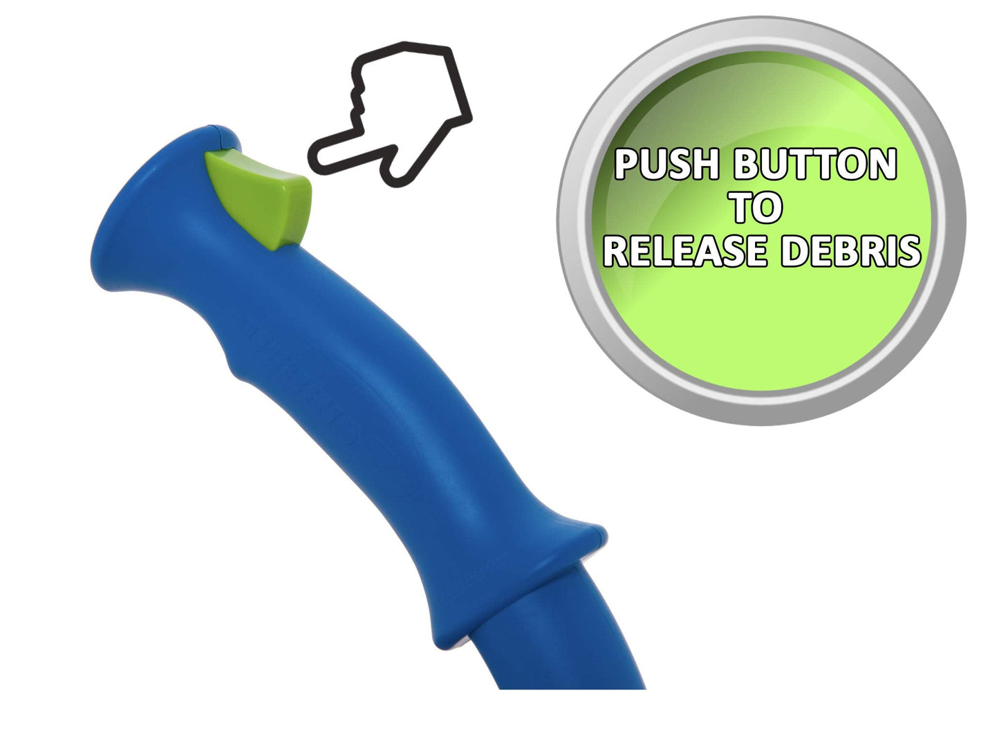 DebrisZ B9 Skimmer Basket for Inground Pool - Patented Handle & Quick Release Empty. New Heavy Duty Design with Greater Strength, Fits Popular U3 Style Pool Skimmers