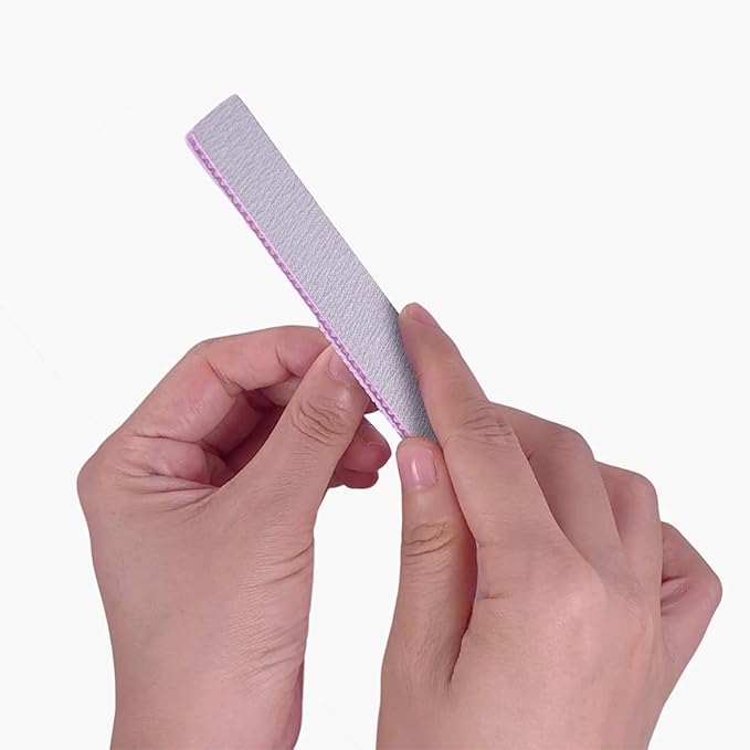 Nail Files (12 Packs), Professional 180/240 Grit Double Sided Emery Boards for Natural Nails Fingernail Toenail File Kit, Heavy Duty Emory Nail Filer Set Limas para UÃÂ±as AcrÃÂ­licas Profesional