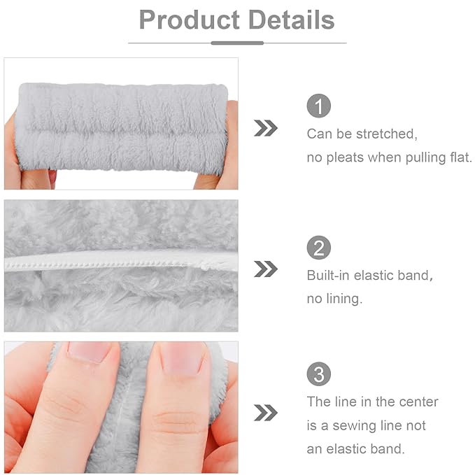 Chanaco 12PCS Spa Headband Wrist Towels for Face Washing Set Makeup Headbands Skincare Headbands Cute Face Wash Headband Soft Microfiber Wristbands Gifts for Women