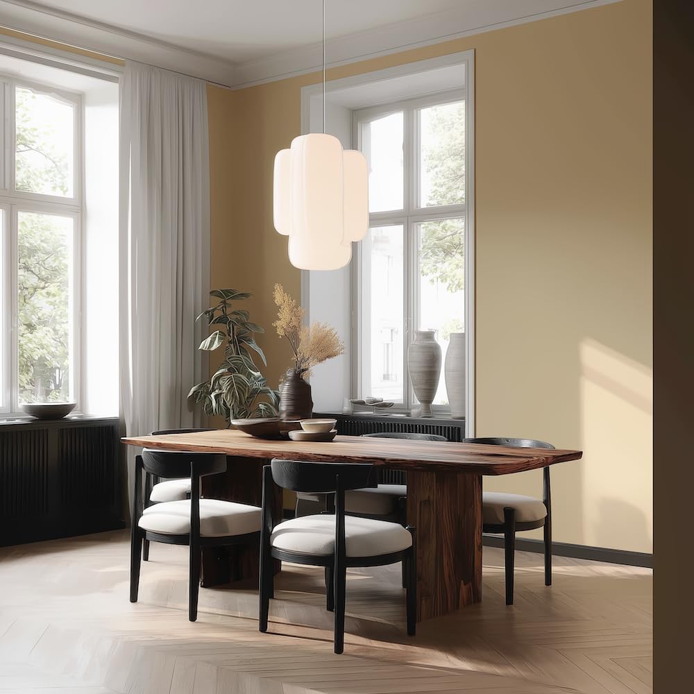 EVOLVE Interior Paint & Primer, Satin (Burlap Brown), 1 Gallon – Available in 50+ Colors, One-Coat Coverage, Excellent Hide, Low VOC, Low Odor, Washable Interior Paint
