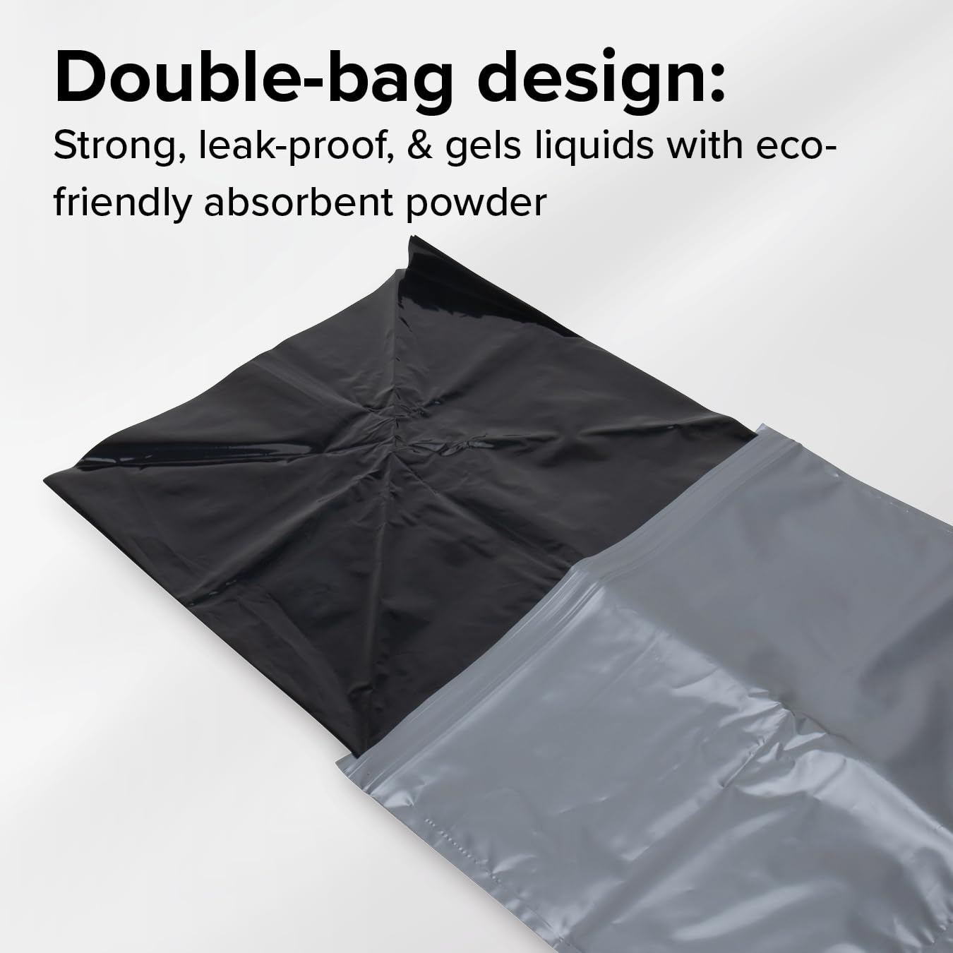 Camco Toilet Waste Bags - Features a Biodegradable Powder & Leak Proof Double Bag Design - Great for Camping, RVing, Hiking, or Boating - 10-Pack (41548)