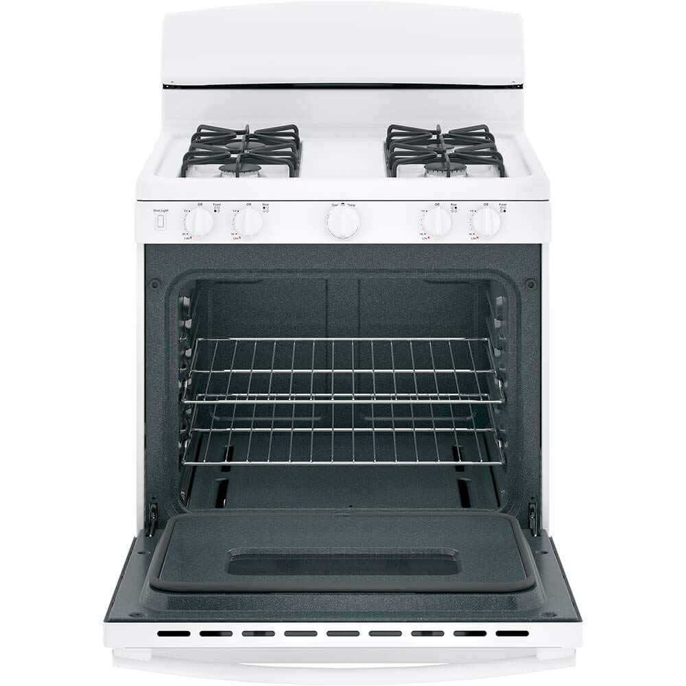 GE 30 in. 4.8 cu. ft. Freestanding Gas Range in White