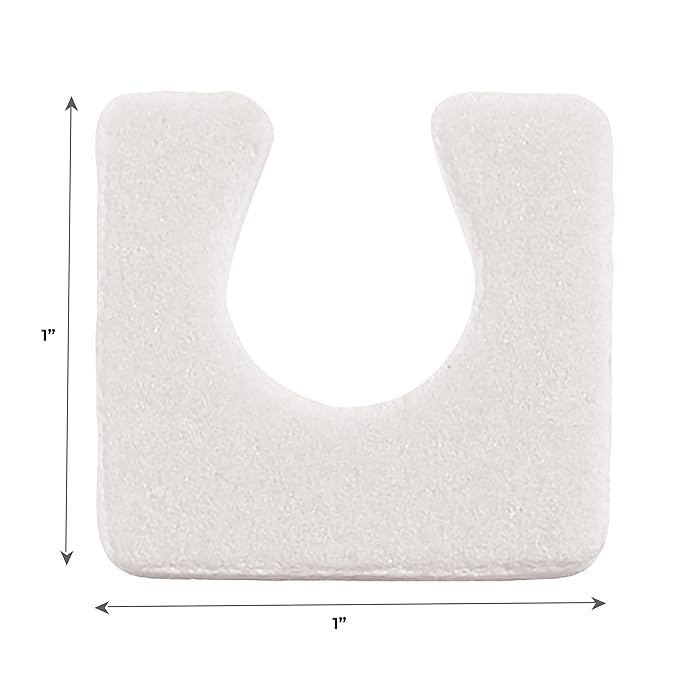 ForPro Sole Toe Separators, White, Individual Toe Separators for Pedicures, 144-Count