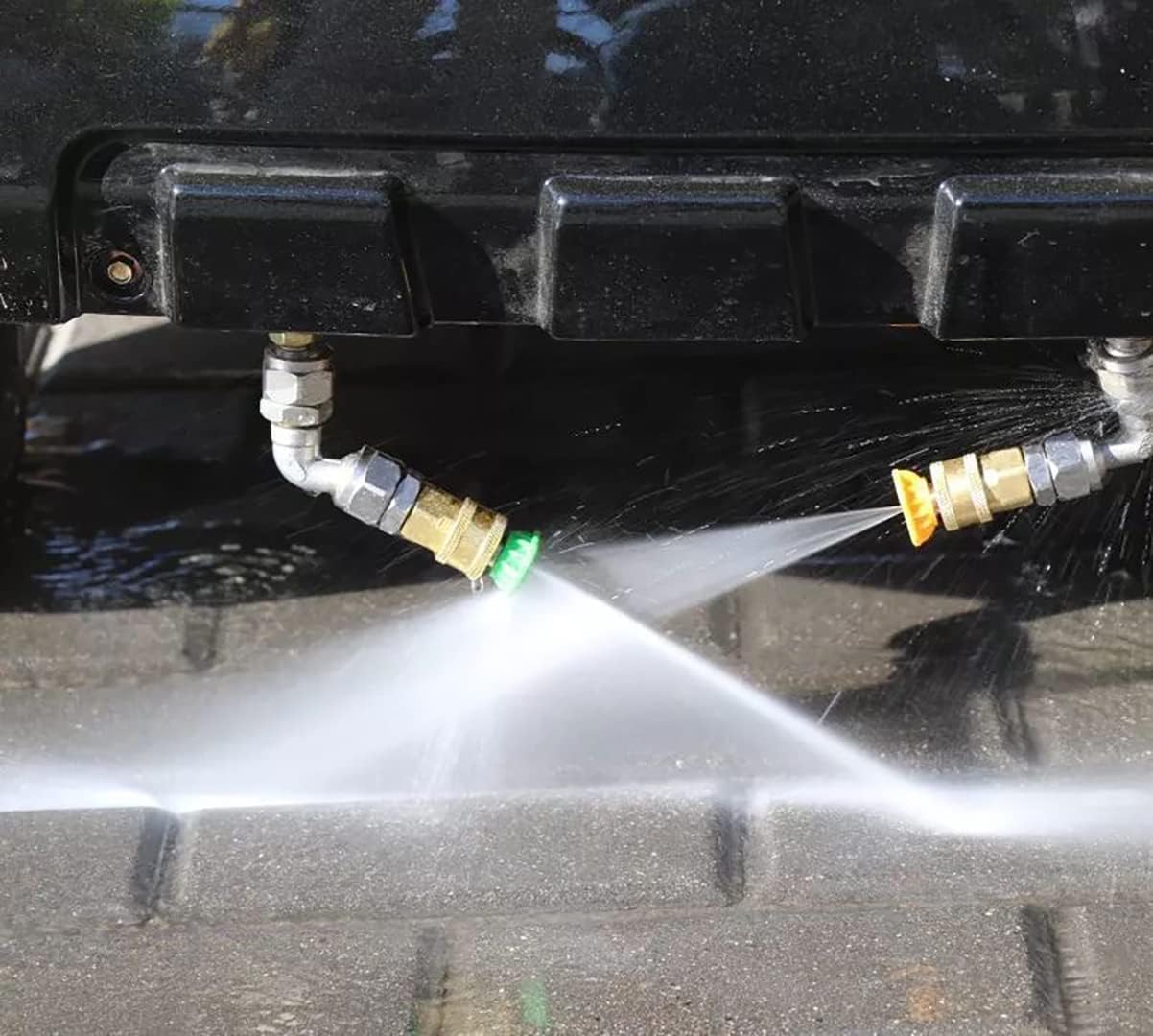 Pressure Washer Turbo Tip Max 4000PSI Turbo Nozzle Kit 360° Rotating Presure Washer Turbo Nozzles 1/4'' Quick Connect with 5 Nozzle Tips Kit Multiple Degrees(0, 15, 25, 40,Soap) 4.0 GPM 4.0 Orifice