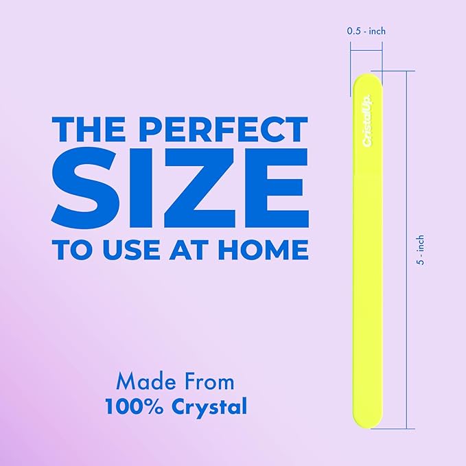 Crystal Nail File 5.3in, Glass File Durable, Perfect for Home, Office and On The Go, Elegant Design for Professional Manicure and Pedicure Results