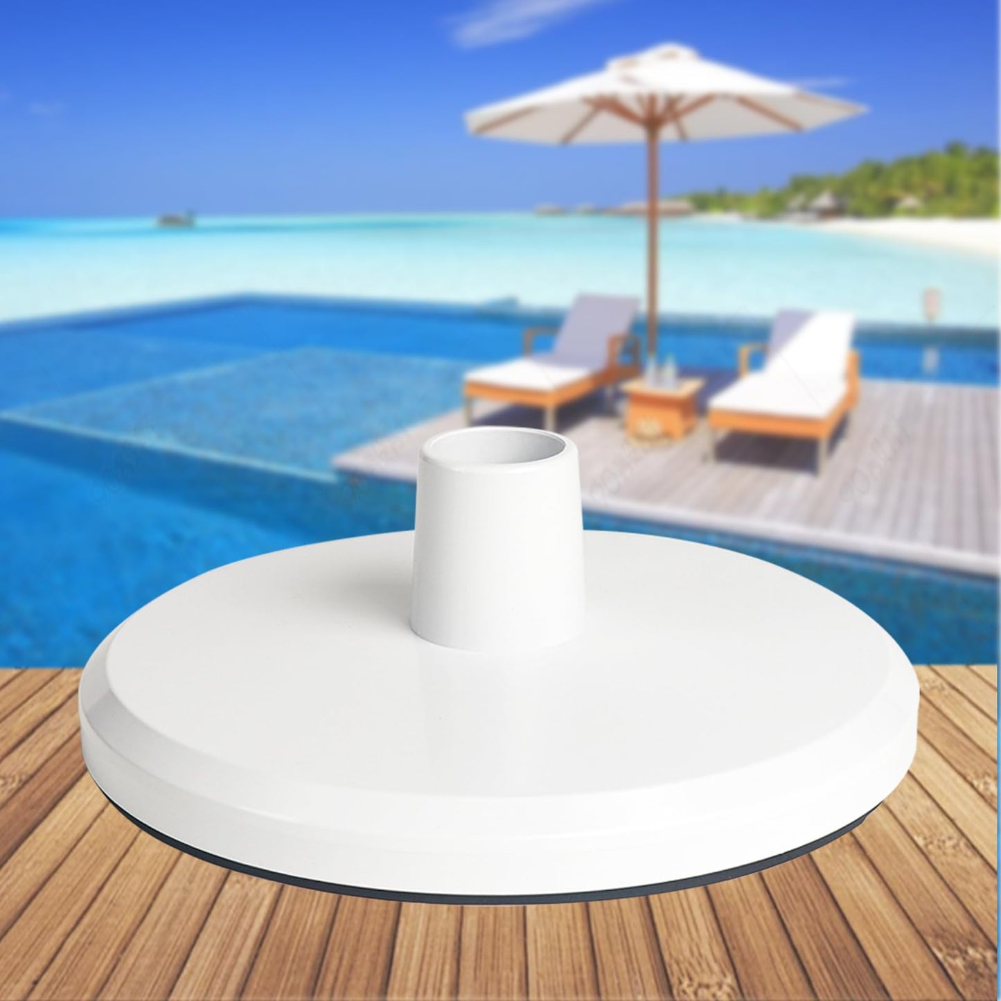 HenSinTc SP1106 Pool Vacuum Plate Ground Pool Skimmer for Hayward Skim Vac Plate 1082 SP1084 SP1085 SP1075, Fits Swimming Pool Skimmer Vac Vacuum Hose Adapter Plate, White