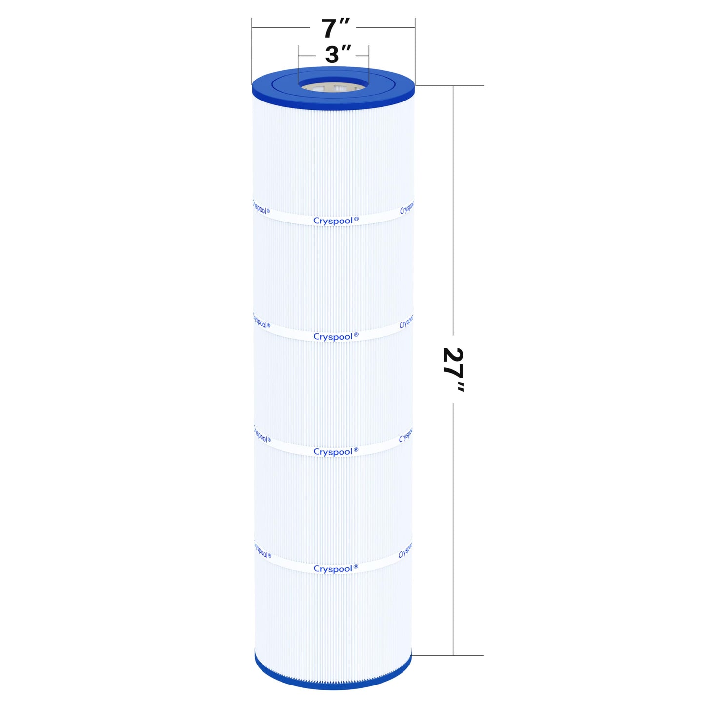 Cryspool® 07079 Filter Compatible with Jandy CL340, CV340, PJAN85, R0554500, C-7459, FC-0800, A0557900, 4×85 Sq. Ft Pool Filter Cartridge, 4 Pack