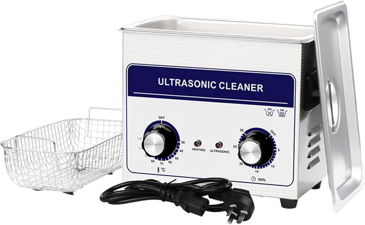 NICHOY Ultrasonic Cleaner with Heater and Timer,Digital Sonic Cavitation Machine,Stainless Steel Jewelry Cleaner for Professional Tool Watch Glasses Cleaning(Color:A,Size:6.5L)