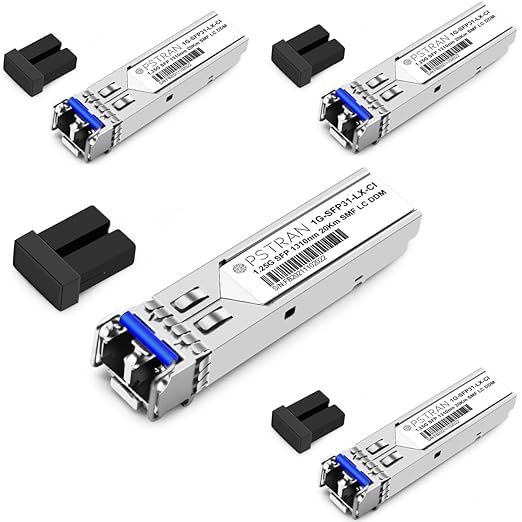 OPSTRAN 1000BASE-LX/LH SFP Optical Transceiver Module Compatible with HPE H3C JD119B JD119A JD494A JC875A 1310nm 20km DOM Duplex LC SMF 4 Pack