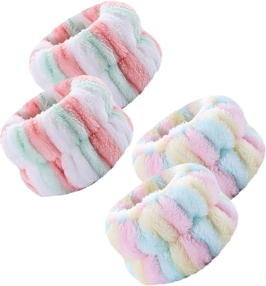 2 Pairs Wrist Washband for Women Washing Face, Wrist Spa Washband Absorbent Wristbands, Prevent Liquids from Spilling Down Your Arms