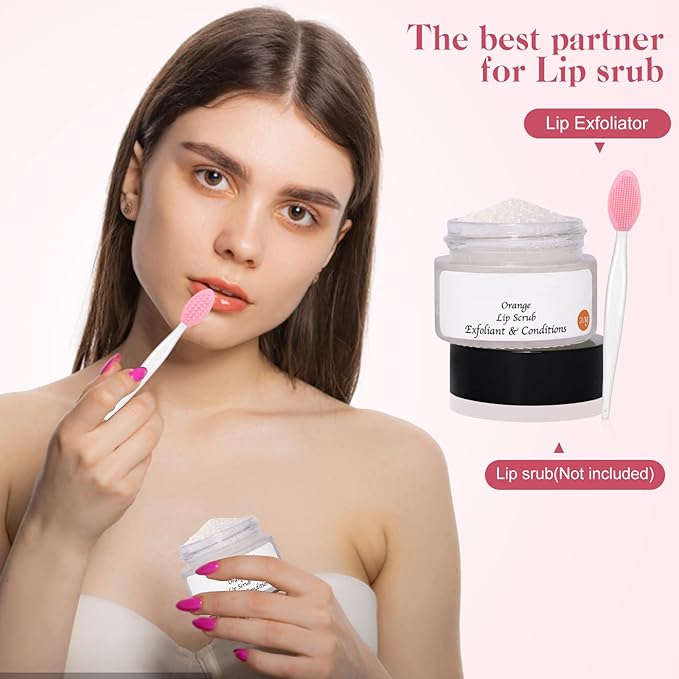 5 Pcs Facial Cleansing Brush,Lip Scrub Brush,Silicone Face Mask Brush for Face Scrubber & Lip Scrubber,For Massaging,Exfoliating,Remove Blackheads,Makeup Skincare Removal,DIY Mask