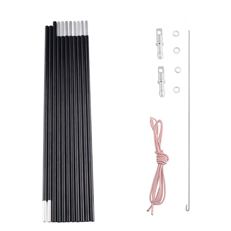 BRILLIANCE4U Tent Poles Replacement 0.33”/8.5mm, Fits Both Female and Male Ends, Lightweight Tent Pole Repair Kit, 7001 Aluminum Alloy Tent Rod, 14ft 7in 1 Pole Pack