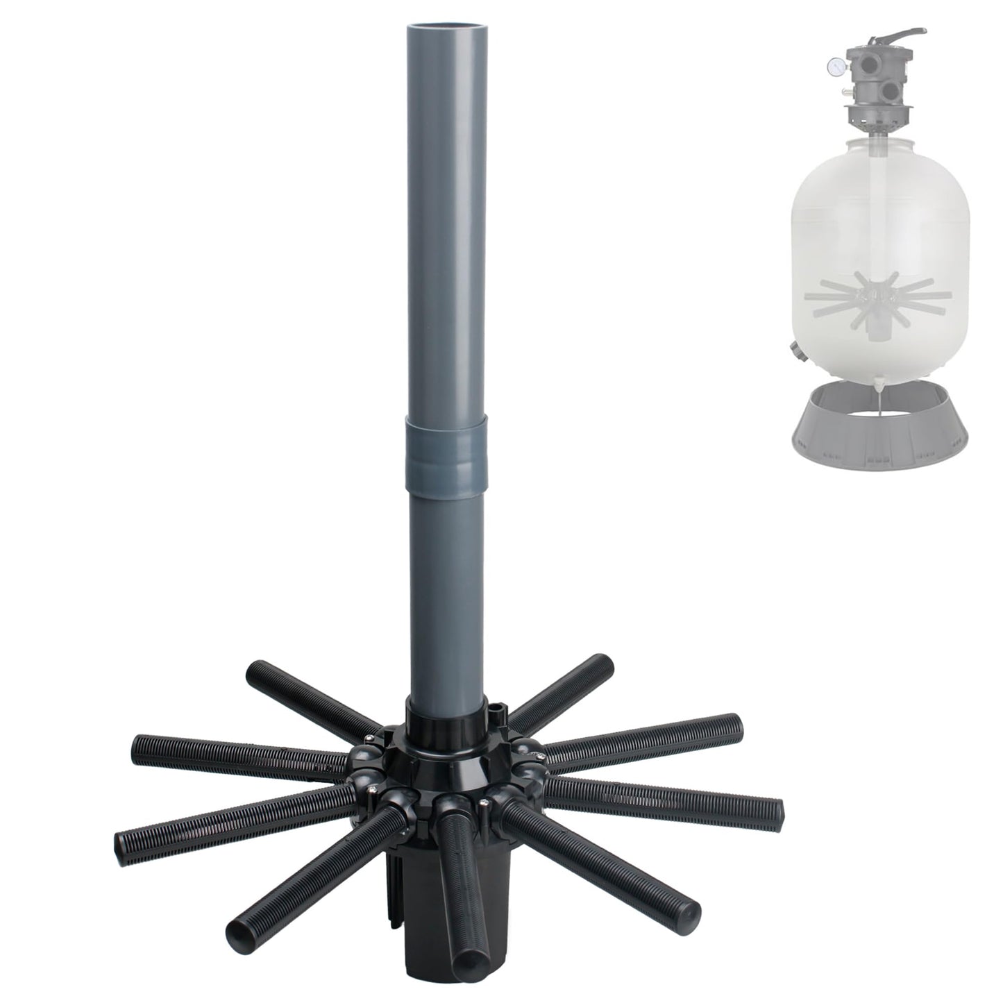 Rugam SX210DA Pool Lateral Assembly with Center Pipe Replacement for Hayward Pro Series Sand Filter and Automatic Skimmers S180T S210T S220T S230T S270T SP1091ES SP10852OM SP10841R SP1097 SP1411