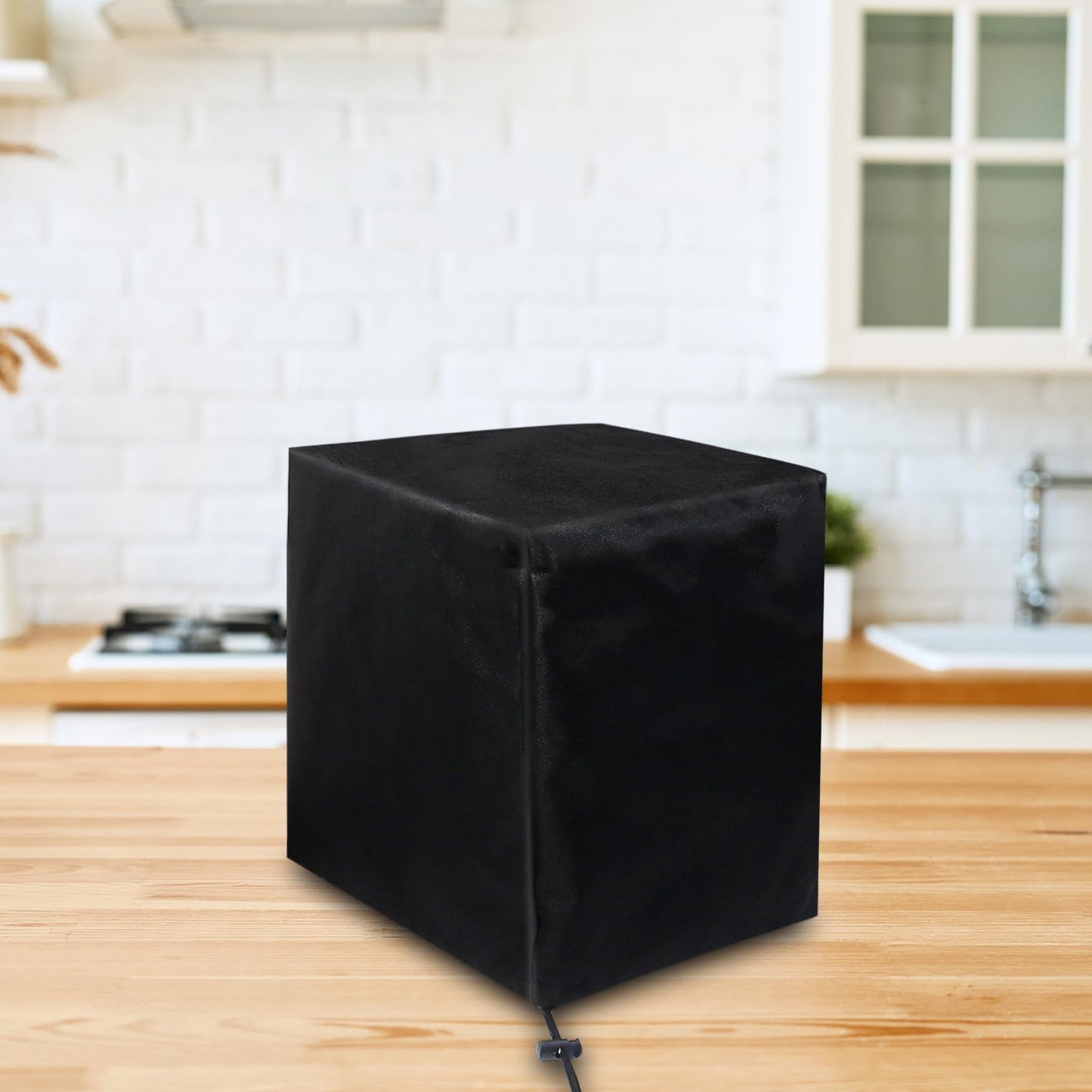 Klmnop Ice Maker Cover, Waterproof Ice Maker Dust Cover for Countertop Ice Maker Machine/Ice Cube Maker/Portable Ice Maker(Black)