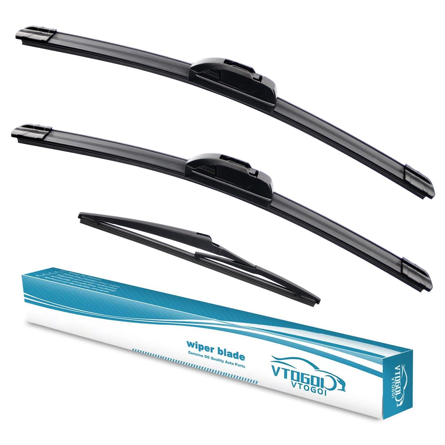 OEM Windshield Wiper Blades Replacement for Kia Sorento 2011-2015 Soul 2010-2019 Soul EV 2015-2019, All Weather Original Factory Quality Front & Rear Wipers Set 24"+20"+11" (Pack of 3)