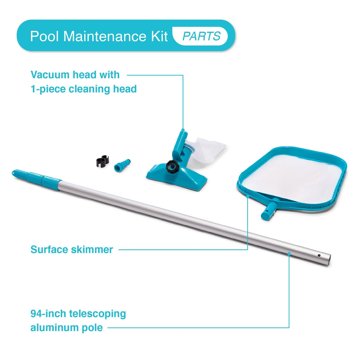 INTEX 26329EH Ultra XTR 18ft x 52in Above Ground Swimming Pool Set with Sand Filter Pump and Cleaning Maintenance Kit