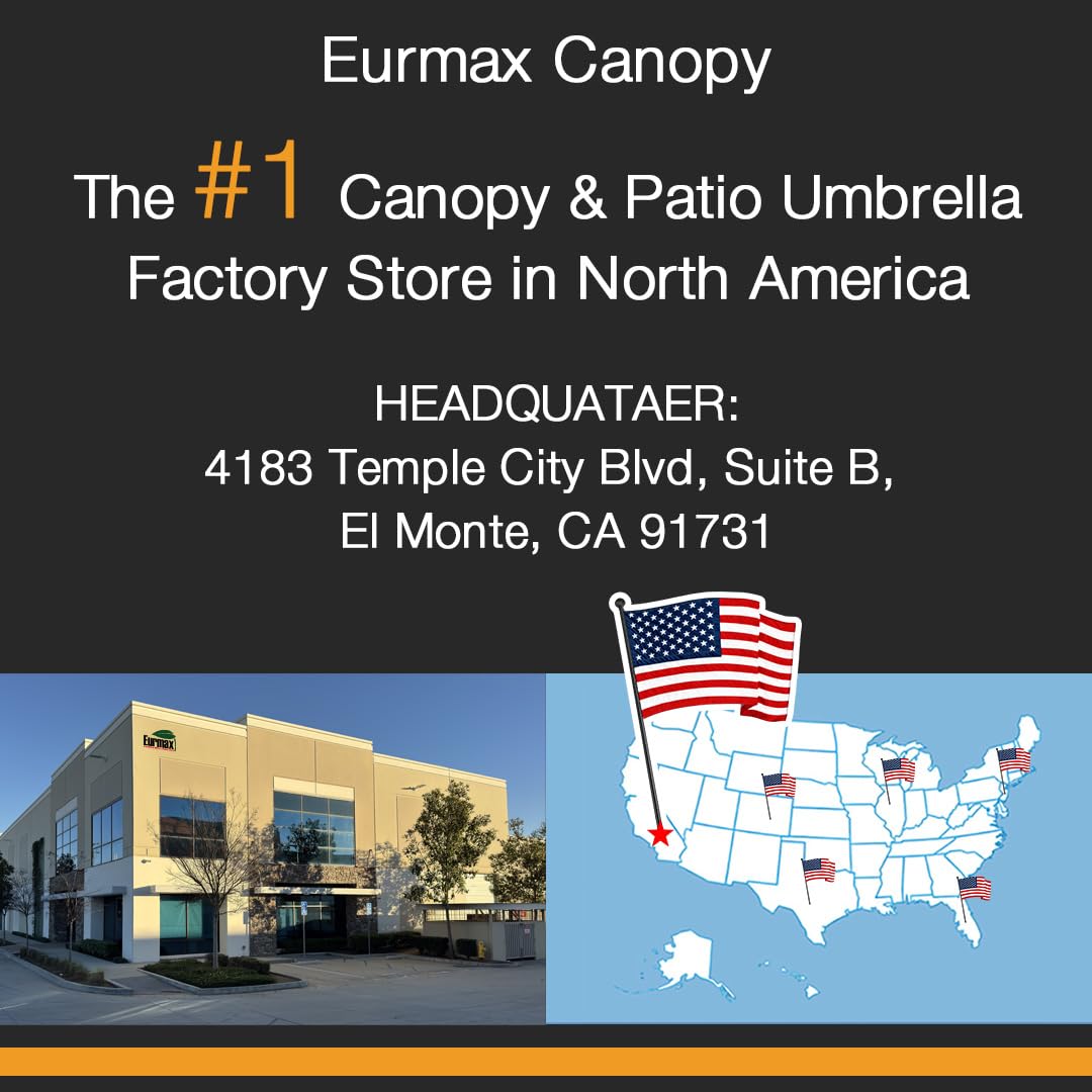 Eurmax USA 10x10 Pop Up Canopy SunWall-UV Protection for Tents,Blocks Sunlight&Wind,Water Resistant Side Wall Only,Easy Hook & Loop Installation,Fit for 10FT Straight Leg Shelters&Gazebo,White