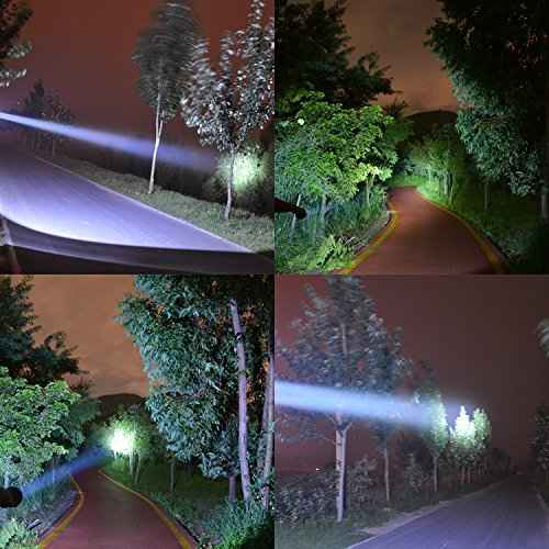 Heavy Duty Flashlight ? Bright Rechargeable Searchlight with 2 Modes ? Led Spotlight Handle ? Easy to Use ? Built-in Rechargeable Battery