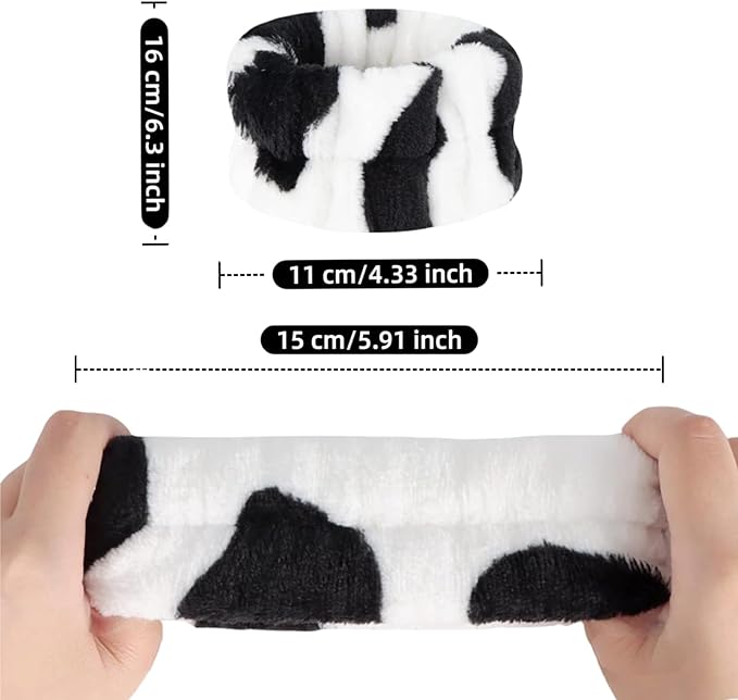 2 Pairs Wrist Washband for Women Washing Face, Wrist Spa Washband Absorbent Wristbands, Prevent Liquids from Spilling Down Your Arms