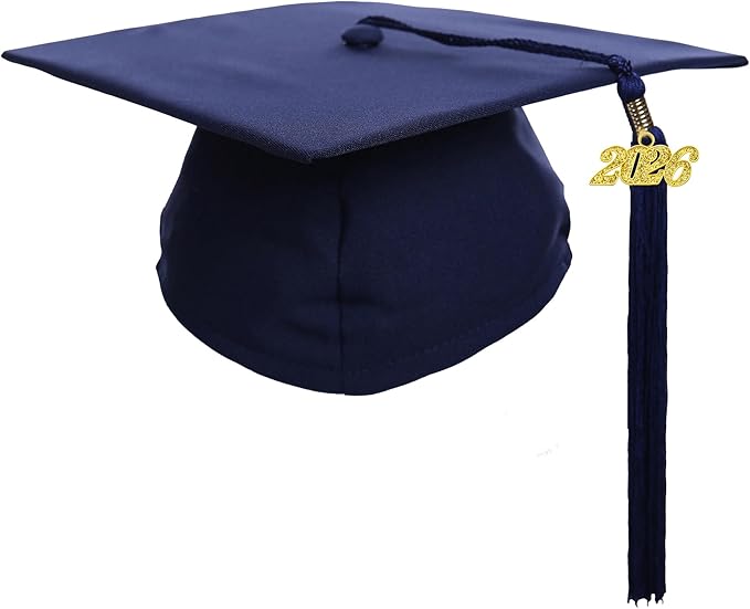 Newrara Graduation Unisex Matte Adult Graduation Cap with Tassel